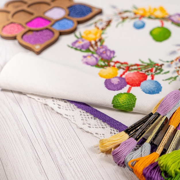 Wzory haftów folkowych